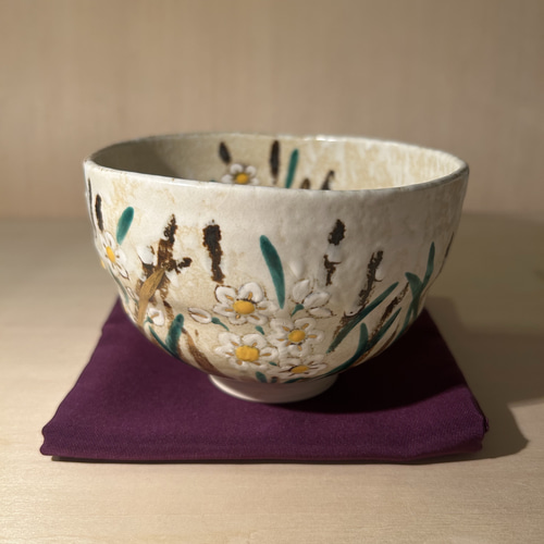 【オススメ茶碗】粉引茶碗 七十二候 作者 中村源水 抹茶碗 茶道具 茶道 オススメ茶碗】粉引茶碗 七十二候 作者 中村源水 抹茶碗 茶道具