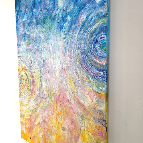 HARUNE-晴音- / 抽象画 90×65㎝ 大型パネル キャンバス 原画のみ
