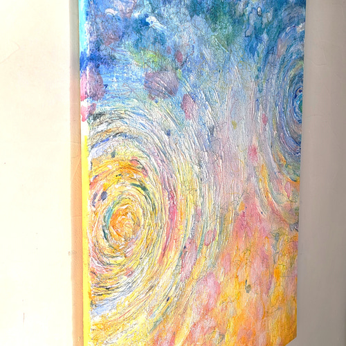 HARUNE-晴音- / 抽象画 90×65㎝ 大型パネル キャンバス 原画のみ