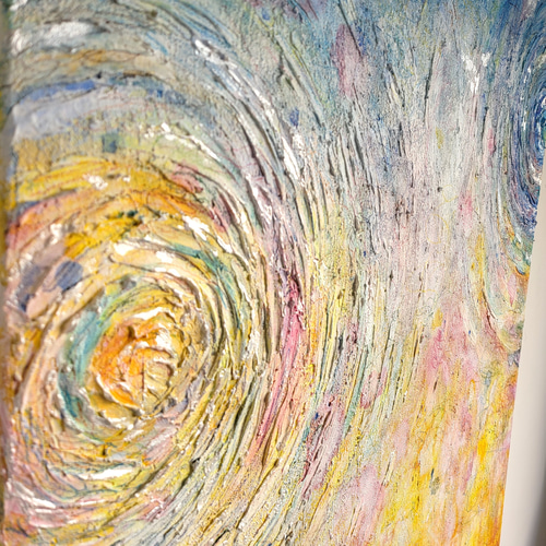 【原画】現代アート/キャンバス/絵画/インテリア/アート/モダン HARUNE-晴音- / 抽象画 90×65㎝ 大型パネル キャンバス 原画のみ