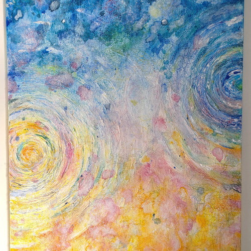 HARUNE-晴音- / 抽象画 90×65㎝ 大型パネル キャンバス 原画のみ