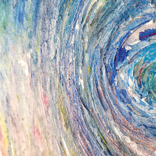 HARUNE-晴音- / 抽象画 90×65㎝ 大型パネル キャンバス 原画のみ