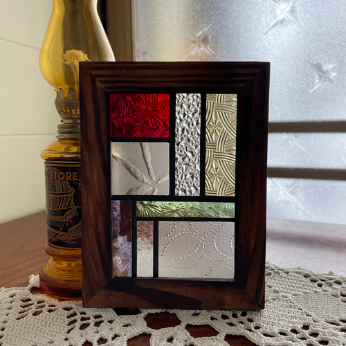 ステンドグラス パネル 昭和レトロ ×2 その他インテリア雑貨 ステンド