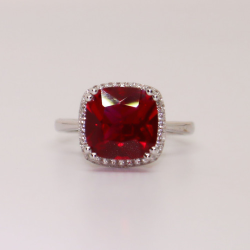 ルビー・ホワイトサファイア silver リング 指輪 11.5号 指輪・リング