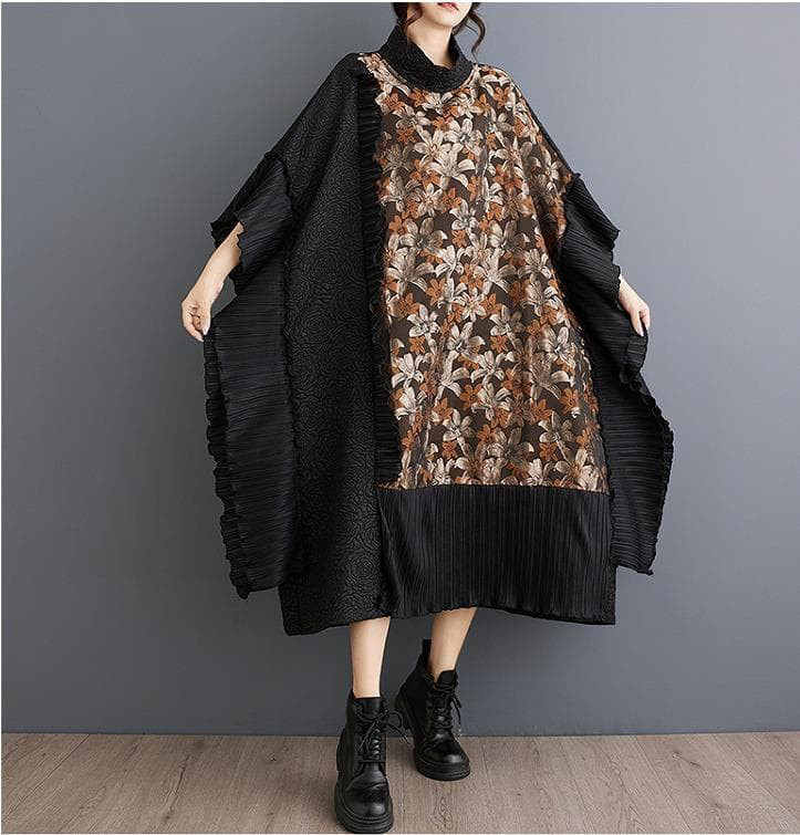 大きいサイズ 　超ゆったり　ワンピース　レディース 秋冬　春 ロング　長袖