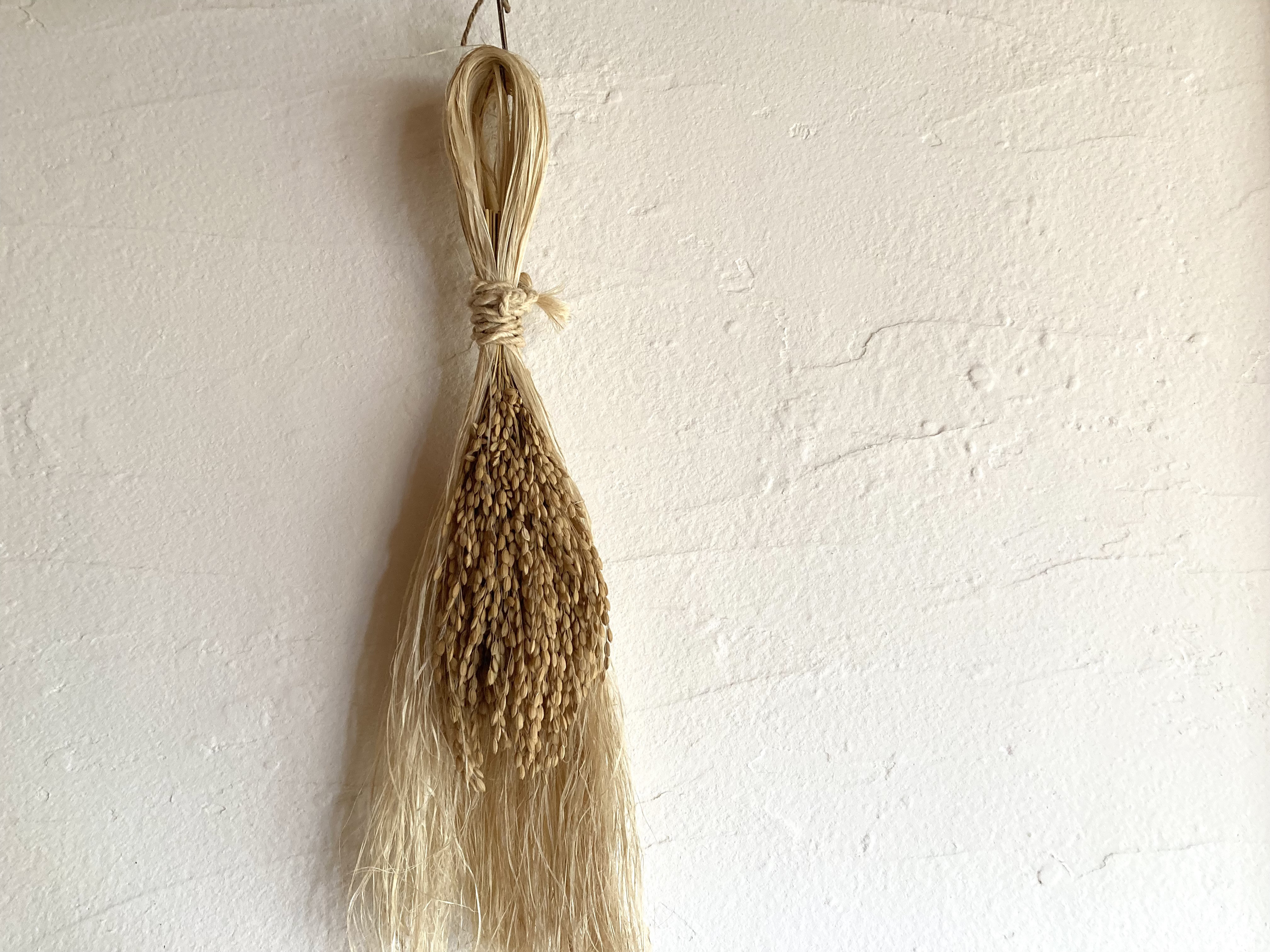 正月飾り　打麻と稲穂