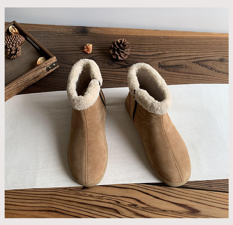 2025 森系 裏起毛マーチンブーツ レディース