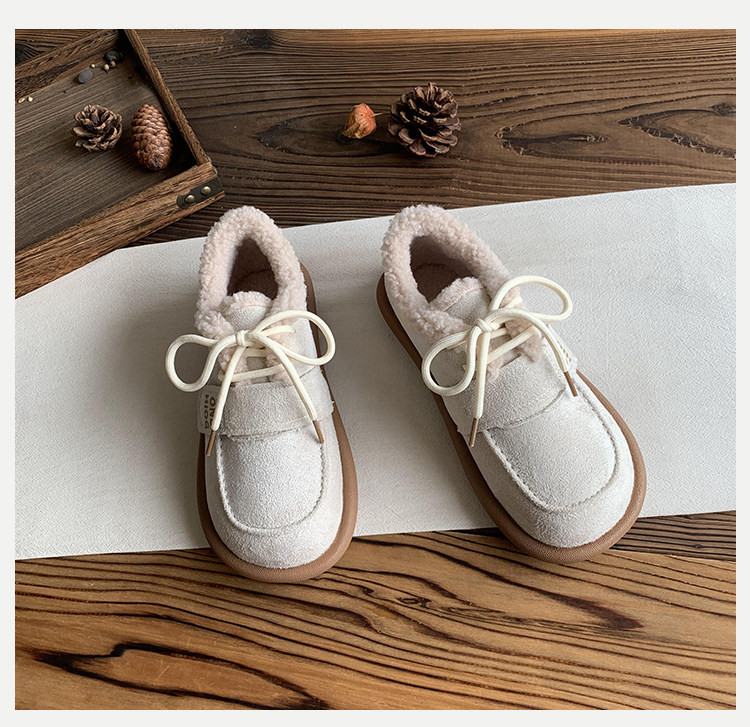 2025 年新款 裏起毛保温防滑仕様 足元スリム効果付き ボッケン防寒棉靴