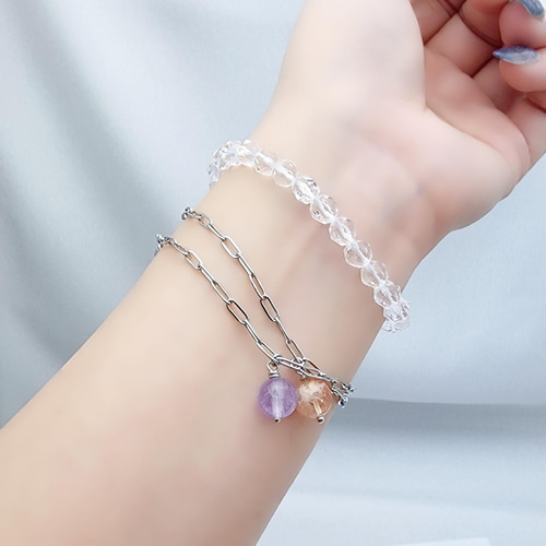 丙午2026年にぴったり☆彡サンストーン＆ラベンダーアメジスト×スター