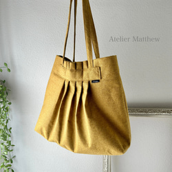 エレガントな帆布のトートバッグ・ブルーグリーン/Sサイズ