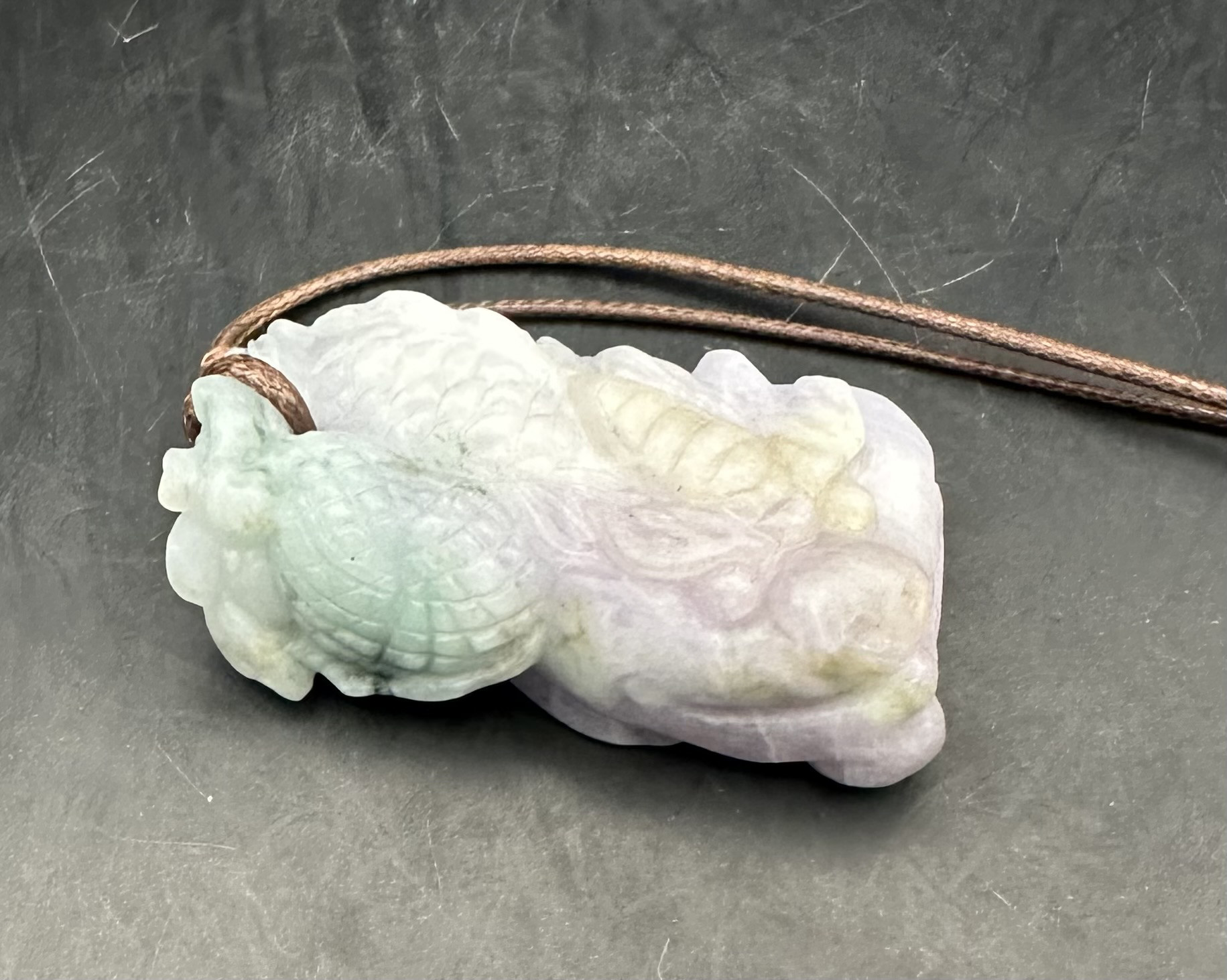 2025.12.24 財守母子貔貅　糸魚川最上級ラベンダー翡翠