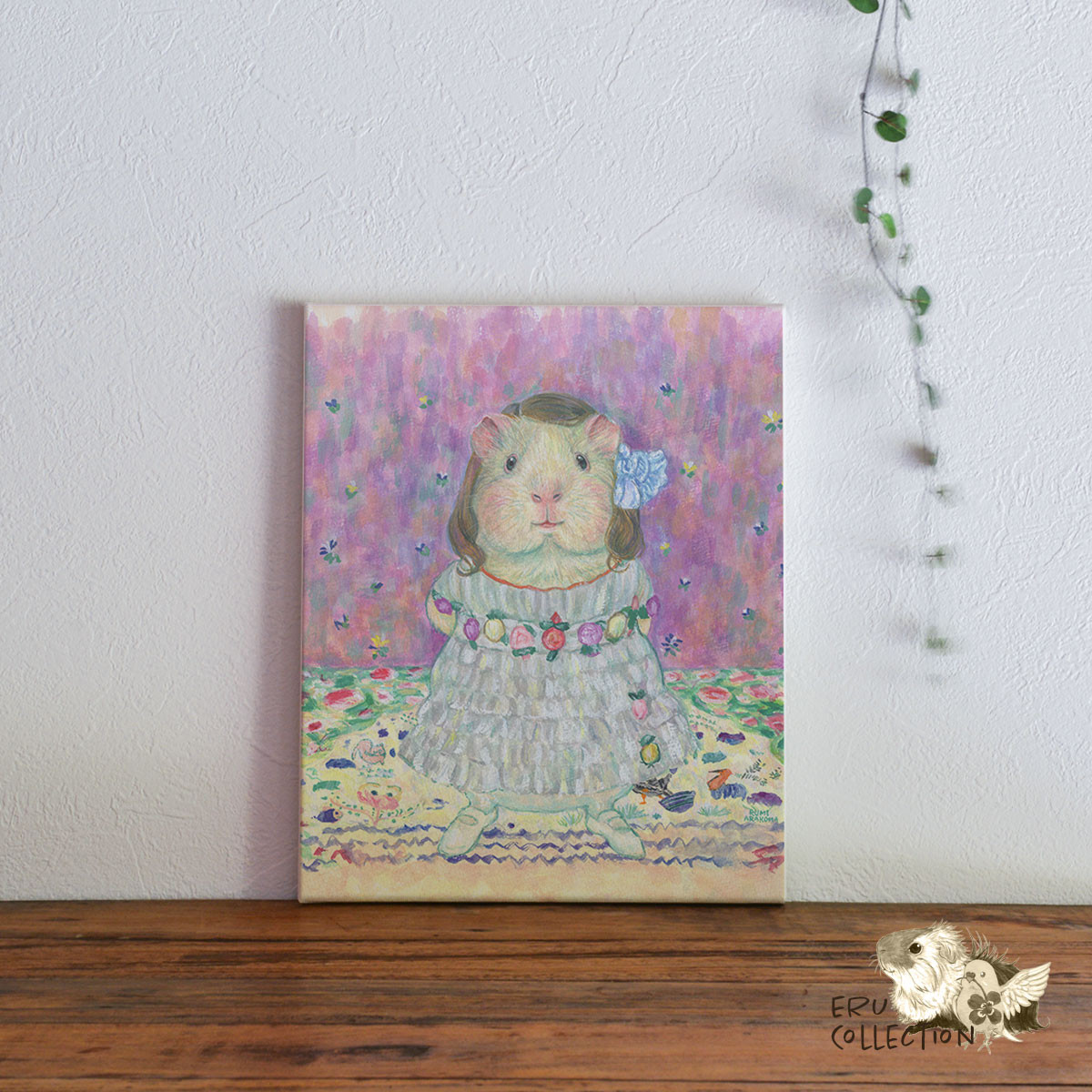 アートパネル 名画 モルモット かわいい 絵画 ファブリックパネル