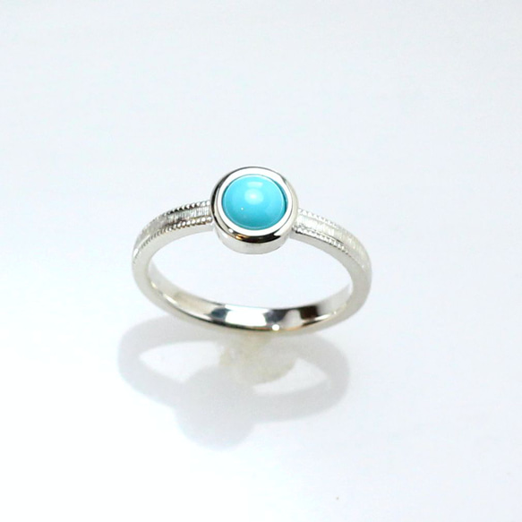 スリーピングビューティーターコイズリング 0.45ct 指輪・リング