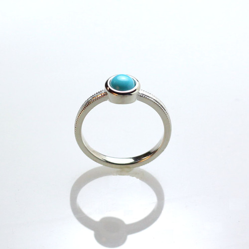 スリーピングビューティーターコイズリング 0.45ct 指輪・リング