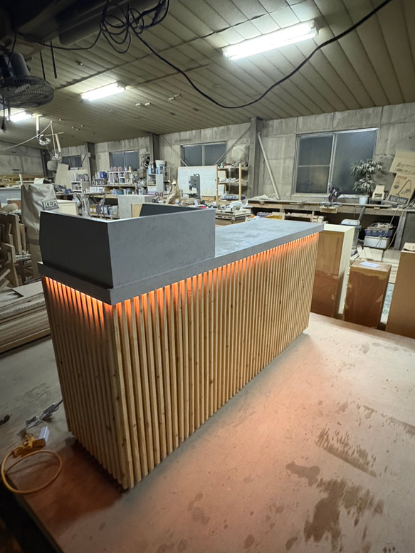 ワイド180 レジカウンター　受付カウンター　レジ台 4枚目の画像