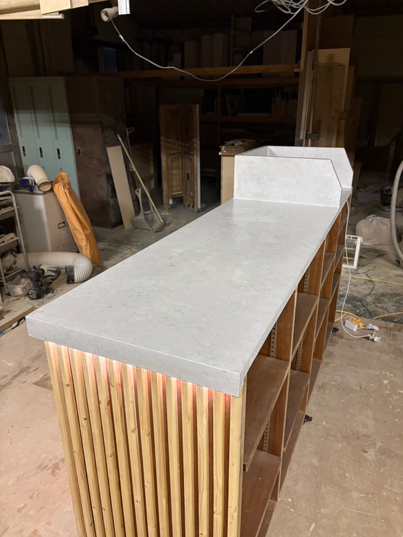 ワイド180 レジカウンター　受付カウンター　レジ台 11枚目の画像