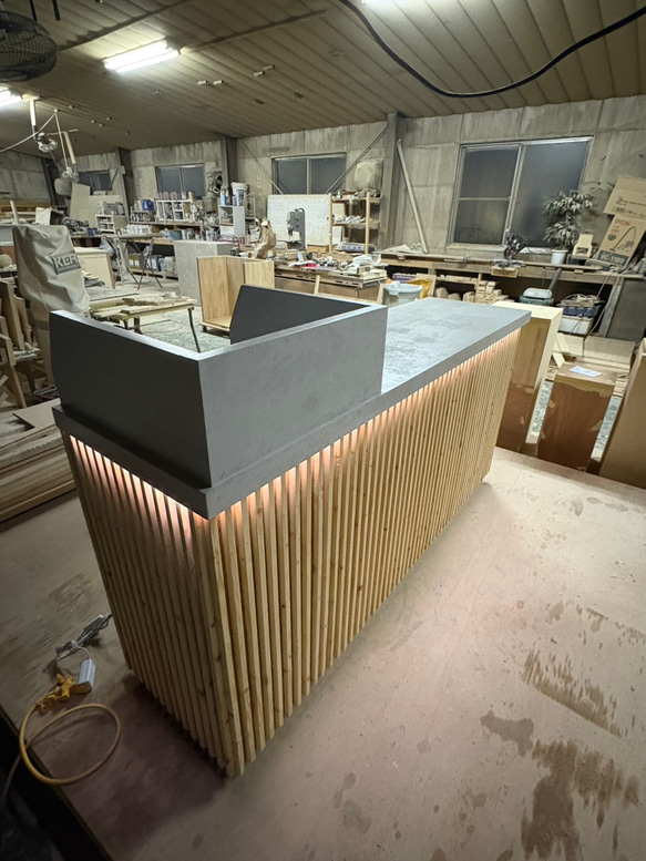 ワイド180 レジカウンター　受付カウンター　レジ台 12枚目の画像