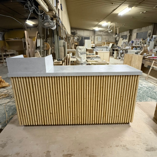 ワイド180 レジカウンター 受付カウンター レジ台 机・デスク エバー