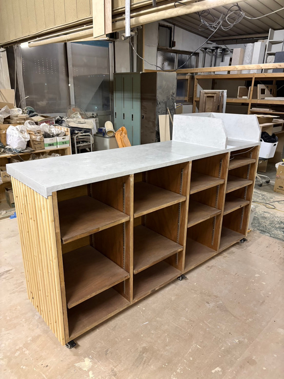 ワイド180 レジカウンター　受付カウンター　レジ台 6枚目の画像