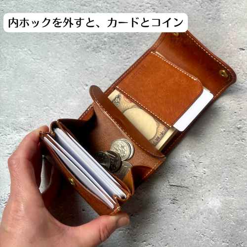 送料無料】コロンと可愛い三つ折り財布(6色展開)ミニ財布 イタリアン