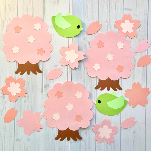 壁面飾り 春 桜 3月 4月 入園式 入学式 保育 施設 雑貨・その他 ちょこ