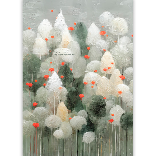 冬の森【 新春の祝福の森 タイプB 】お正月 北欧 森 新年 インテリア