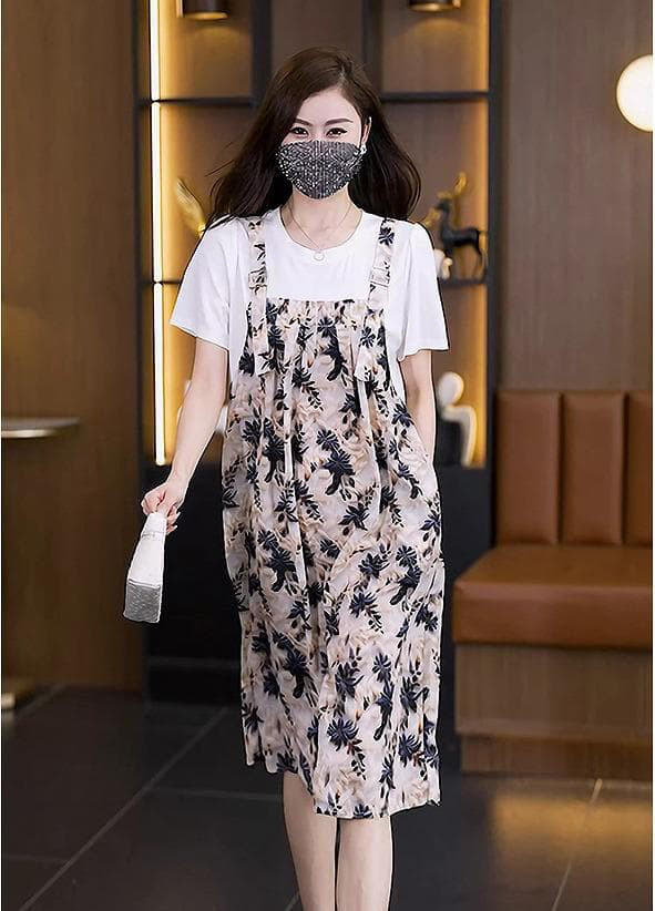 大きいサイズ レディース ワンピース　サロペット　春夏 秋 新品 半袖