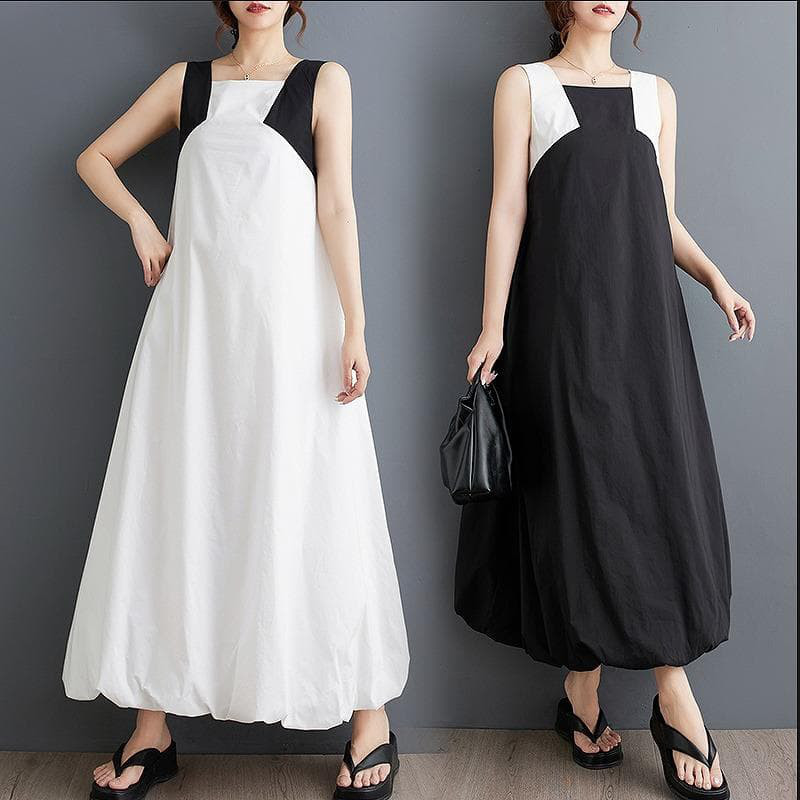 大きいサイズ レディース ノースリーブ　ワンピース　春夏 秋 新品 ロング