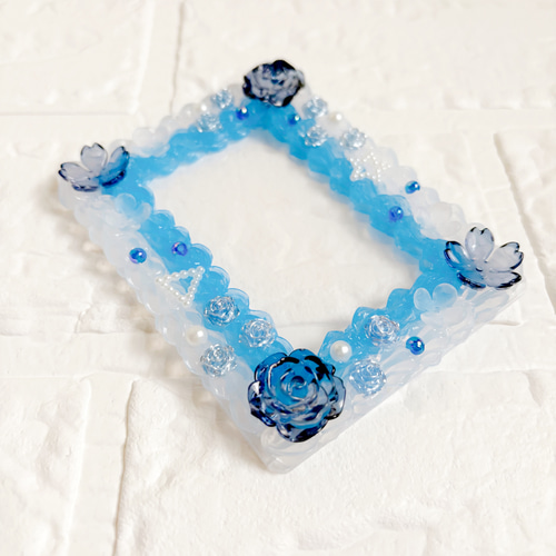 ホイップデコ デコホイップ トレカケース 硬質ケース B8 青 クリア