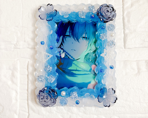 ホイップデコ デコホイップ トレカケース 硬質ケース B8 青 クリア