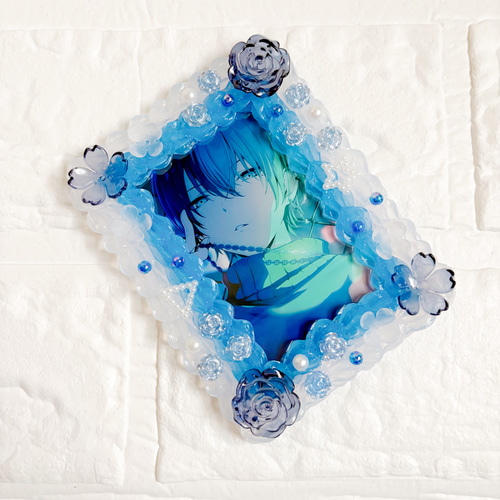 ホイップデコ デコホイップ トレカケース 硬質ケース B8 青 クリア