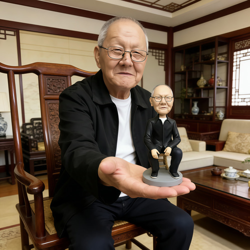 祖父 おじいちゃん プレゼント オーダーメイド 似顔絵 人形 写真から
