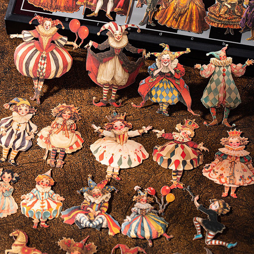 1789コラージュ ステッカー 素材 コレクション 海外 6種セット シール