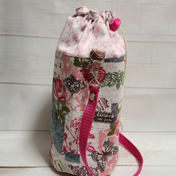 ハンドメイド ペットボトルカバー350ml ペットボトルホルダー アリス柄