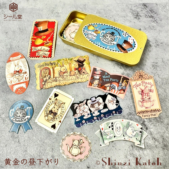 人気商品に新柄入荷！日本製！『缶入り Usagi Alice 不思議なアリス
