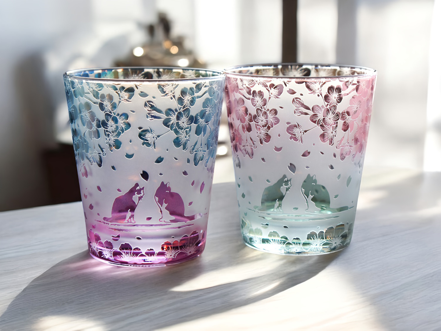 桜猫淡彩シャボン【2色Ver】ペア購入ページ