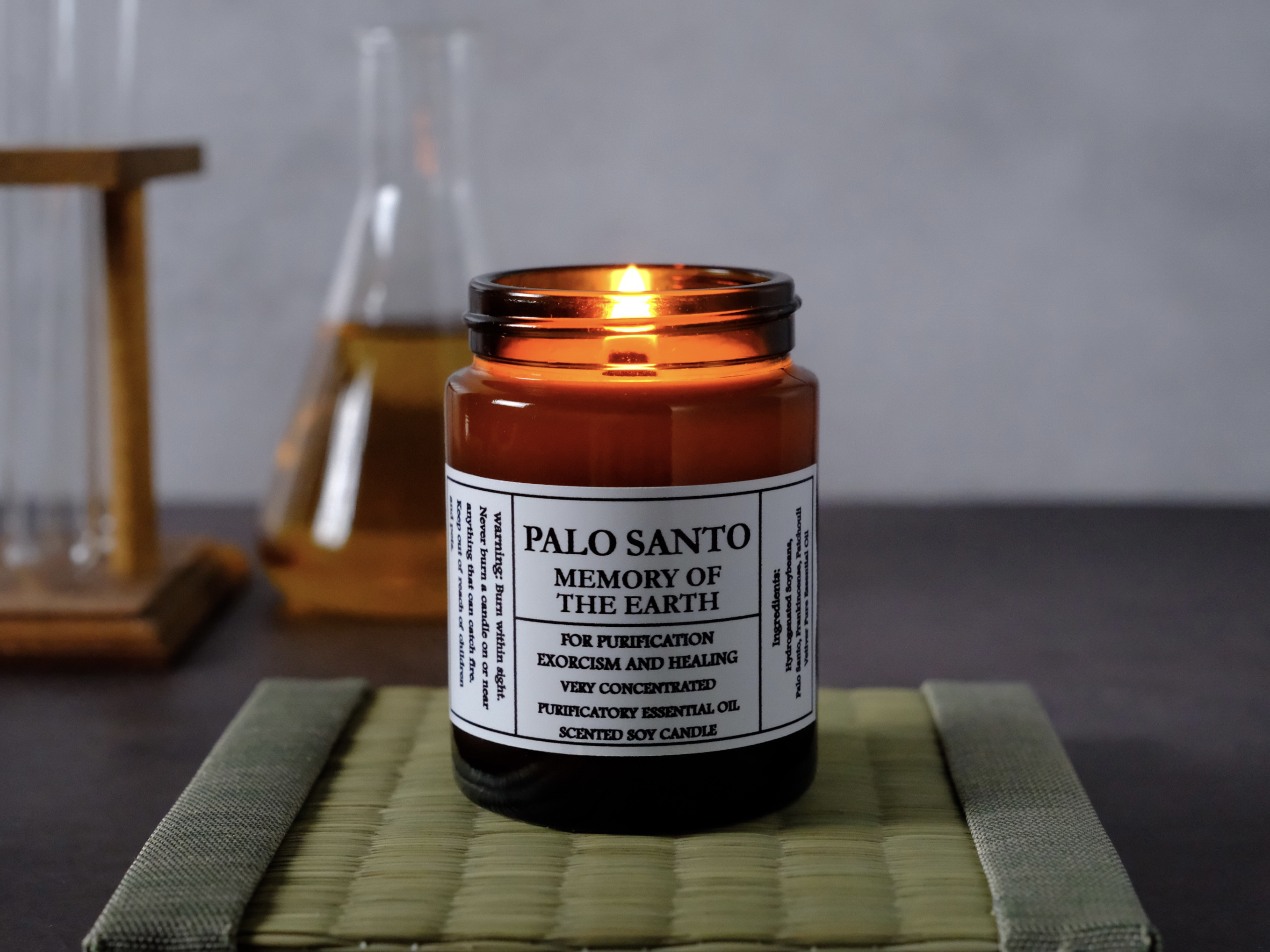 高濃度 浄化キャンドル　PALO SANTO MEMORY OF THE EARTH〜パロサント　大地の記憶〜