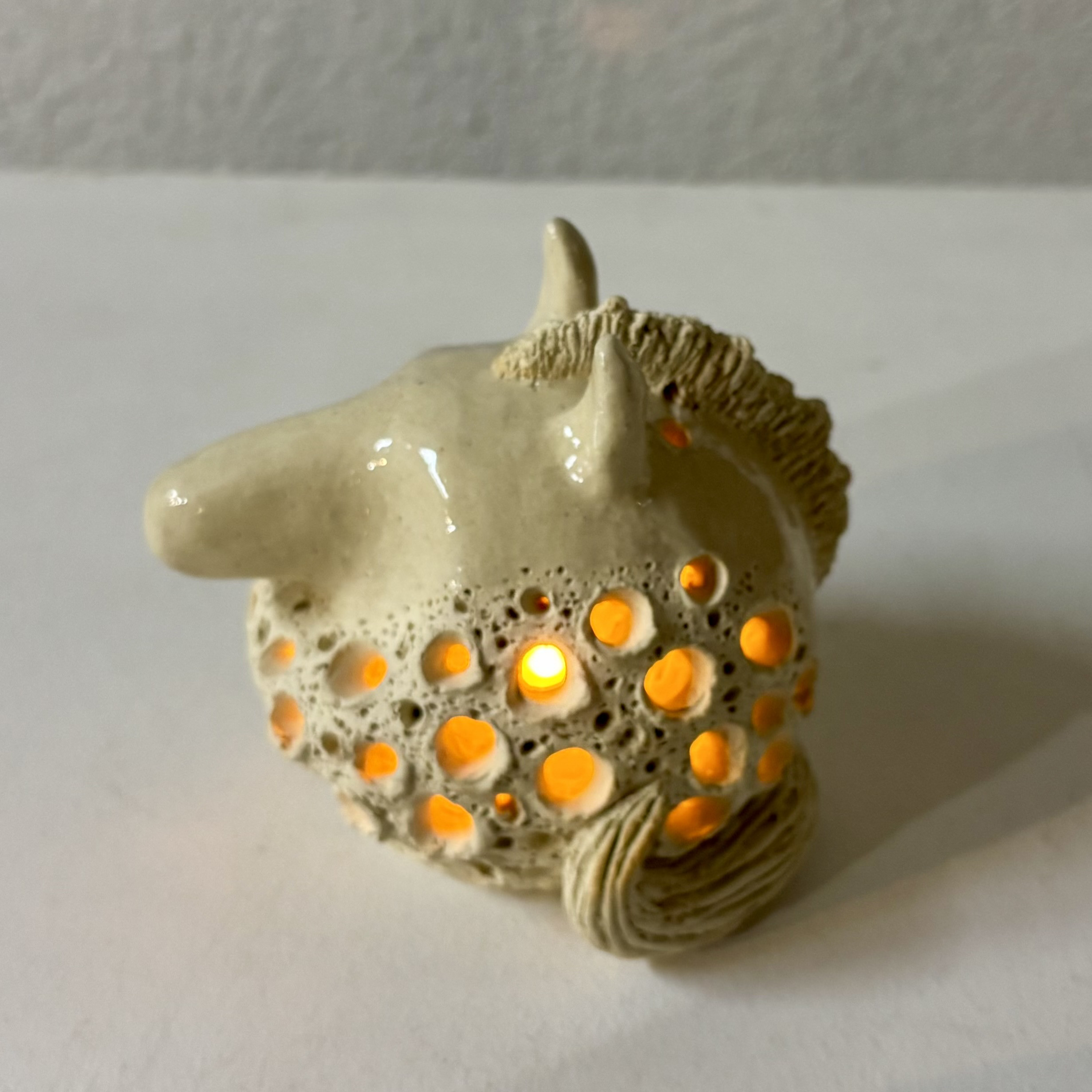 馬、午　(受注制作、馬達磨、ウマダルマ、オブジェ、置物、土鈴、照明、午、馬、ダルマ、達磨)