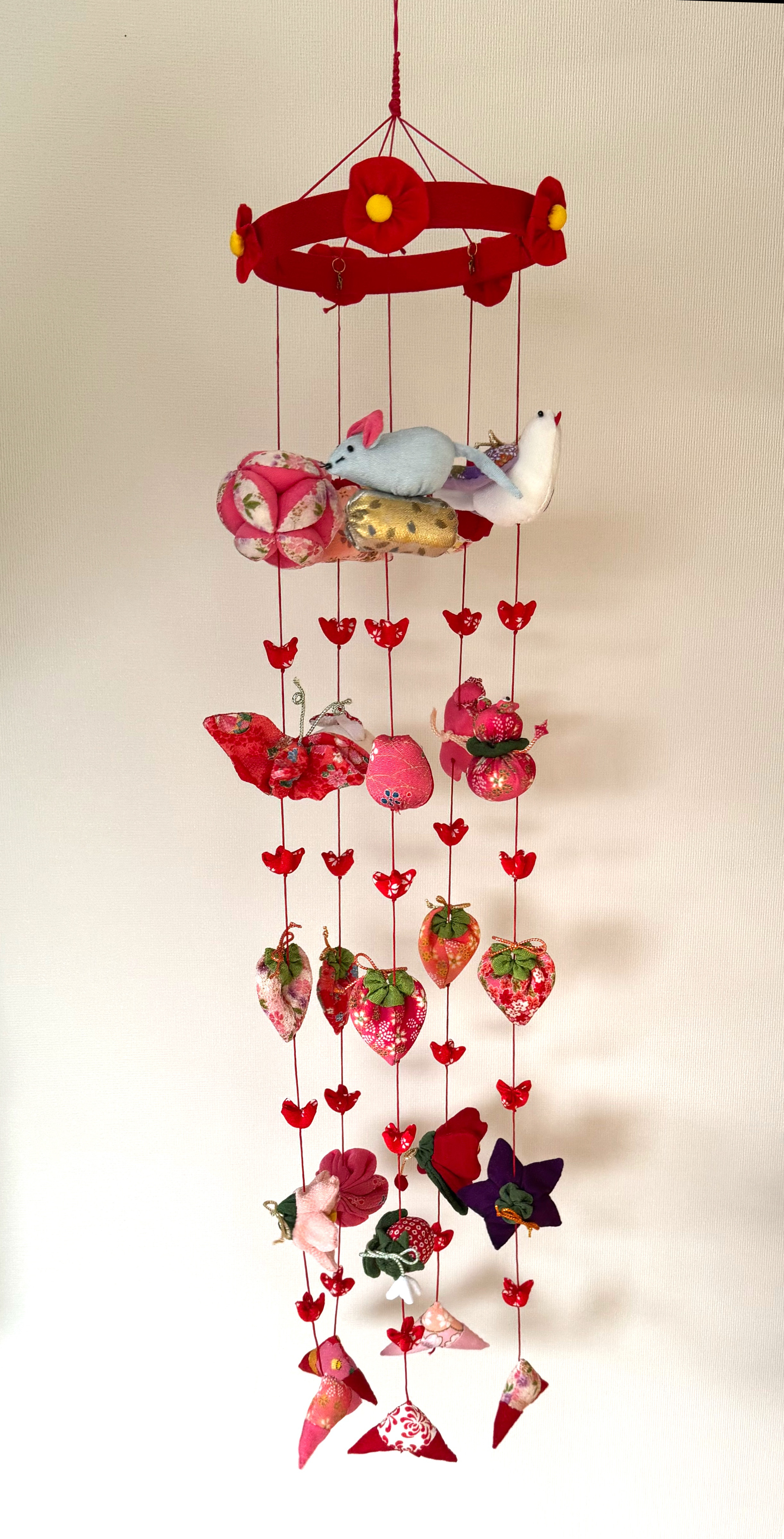 初節句のお祝い出産祝いに♪②   かわいい吊るし雛　１点物　桃の節句　ひな祭り　　雛人形