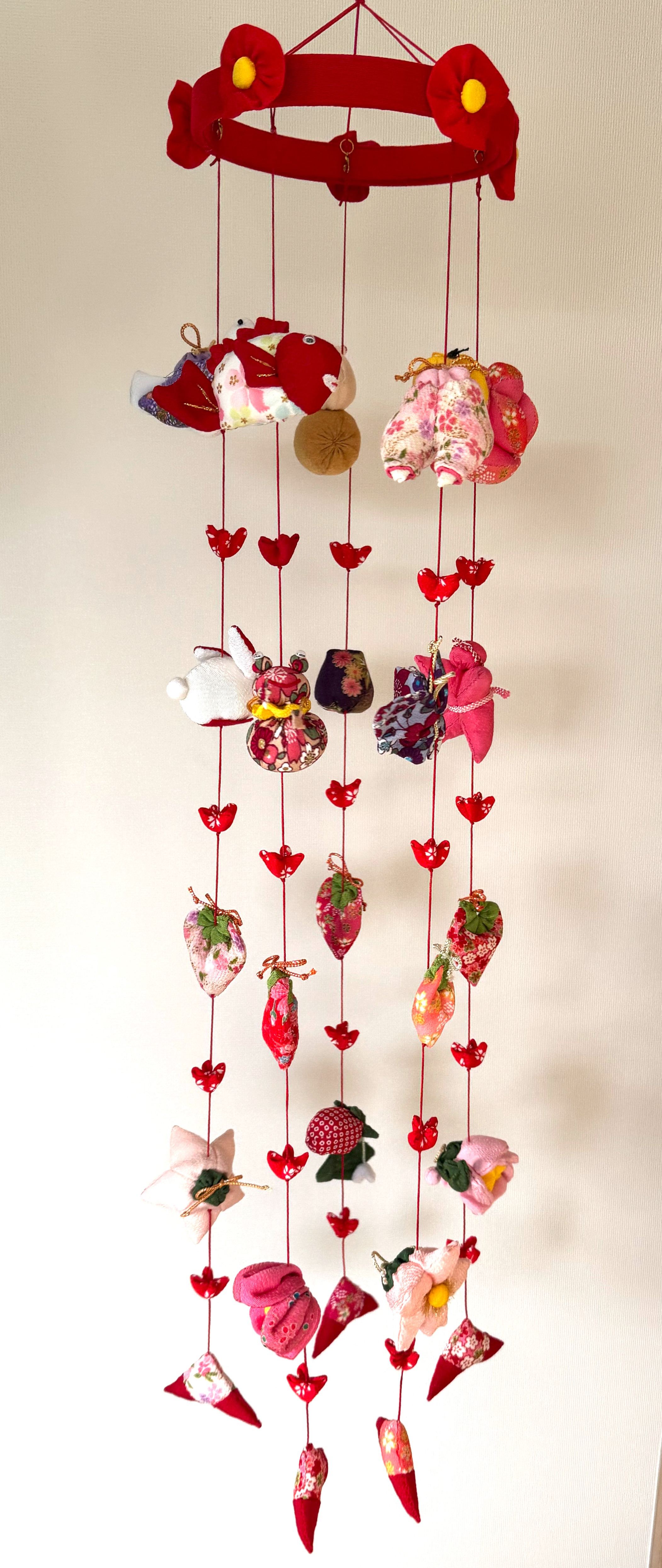 初節句のお祝い出産祝いに♪③   かわいい吊るし雛　１点物　桃の節句　ひな祭り　　雛人形