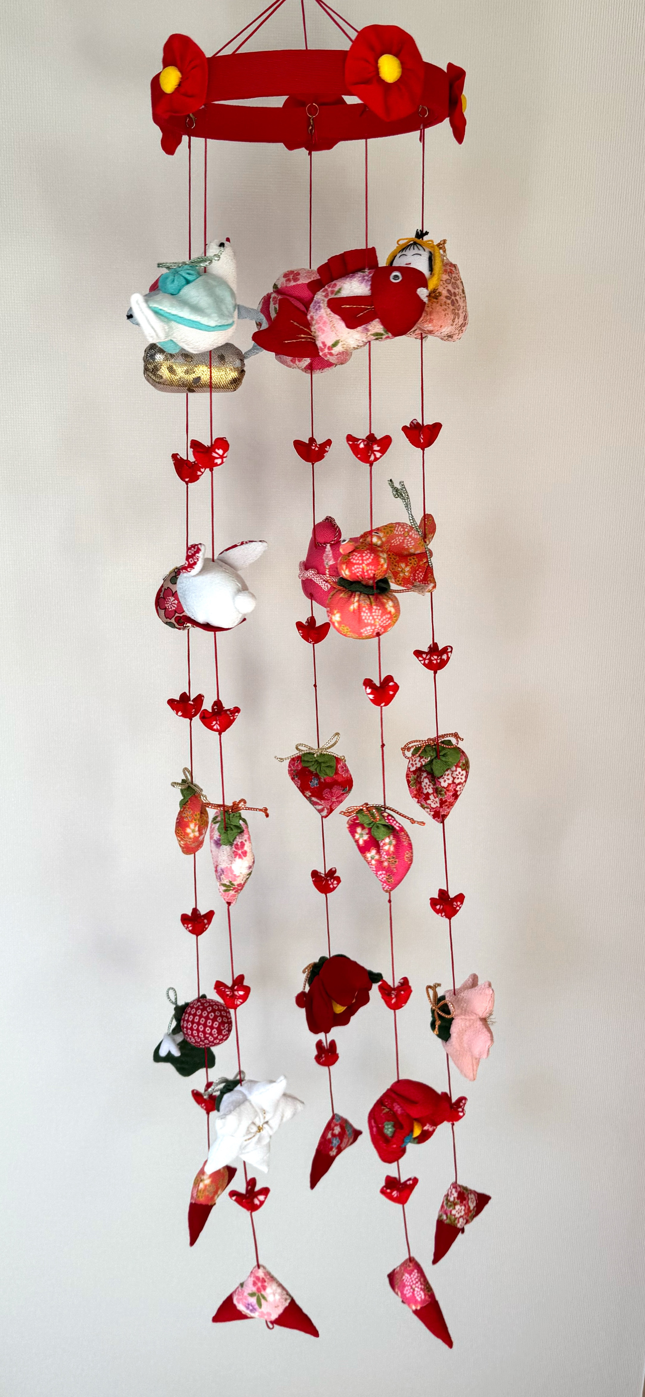 初節句のお祝い出産祝いに♪⑦   かわいい吊るし雛　１点物　桃の節句　ひな祭り　　雛人形 12,320円