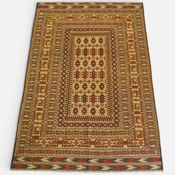 141×86cm ペルシャ手織り 絨毯 カシュクリ ギャッベ fine quality