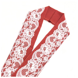 美品 綿麻 半幅帯 ハーフリネン 通年帯 キナリ 色無地 長尺440 全通