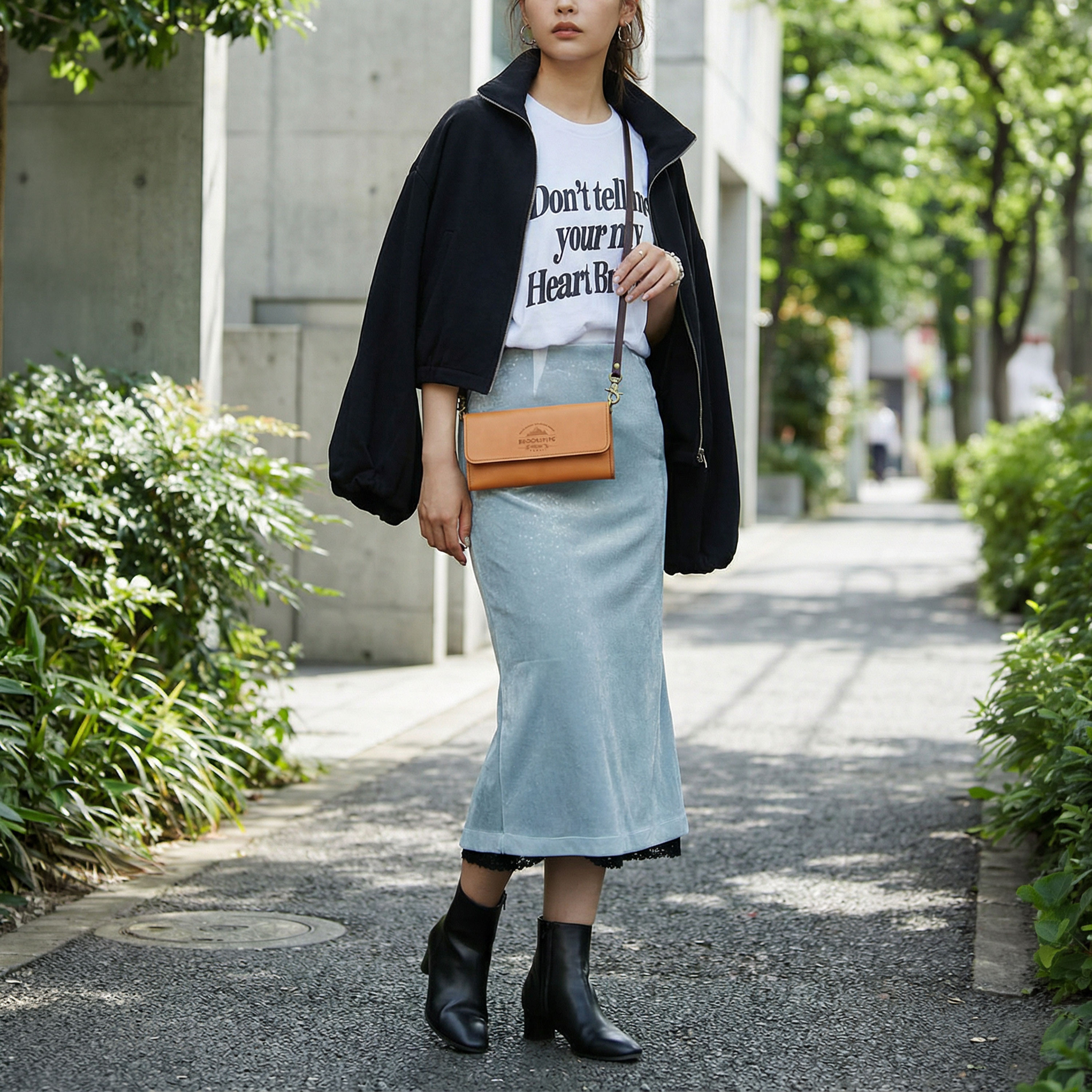 【国内配送無料】生成り ギャルソンウォレット 長財布 財布 イタリアンレザー 三つ折り　ナチュラル