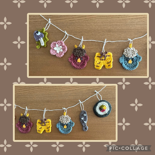 節分ガーランド 鬼 鬼のパンツ ひいらぎいわし ハンドメイド