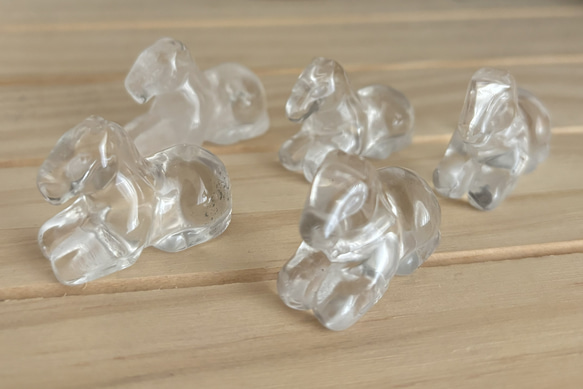 2026.1.7 冬葉　新潟産水晶 送料無料♬ 2026干支☆午☆水晶☆彫物 天然石 Welina 通販 20255523