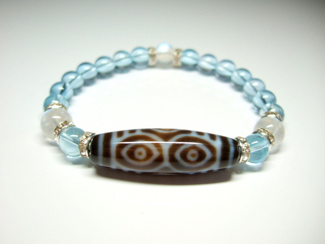 龍眼天珠/ブルートパーズ