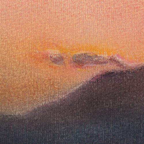 夕富士（パステル画 原画） 絵画 にゃんずら 通販 20255885｜Creema