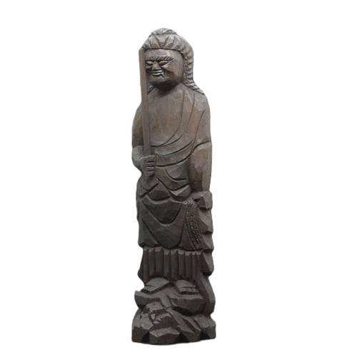 受注製作：不動明王（25cm）仏像 円空仏 摸刻 木彫 【納期30日】 彫刻