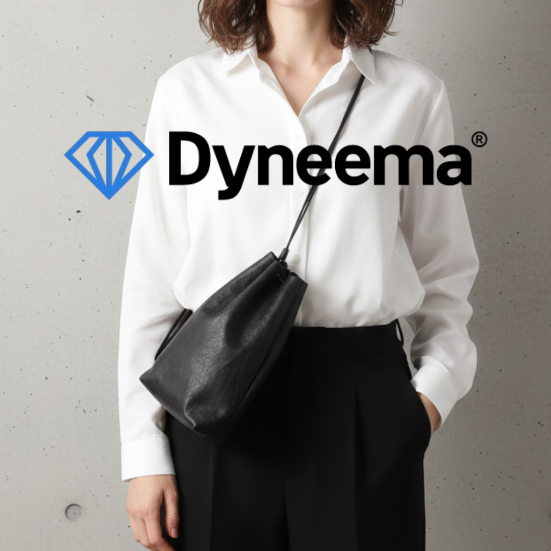 機能性素材ダイニーマDyneema®︎レザー ポシェット　巾着サコッシュ　 軽くて丈夫 アウトドア 斜め掛け対応